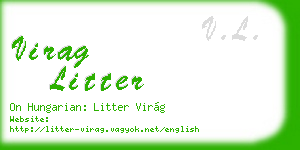 virag litter business card