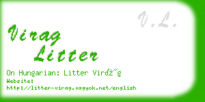 virag litter business card